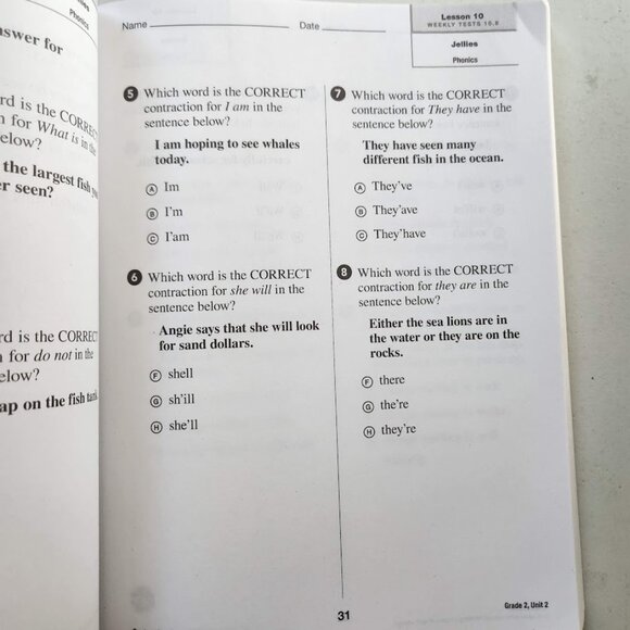 Journeys Common Core Weekly Assessments Grade 2 Book Workbook Textbook Paperback - Picture 5 of 9